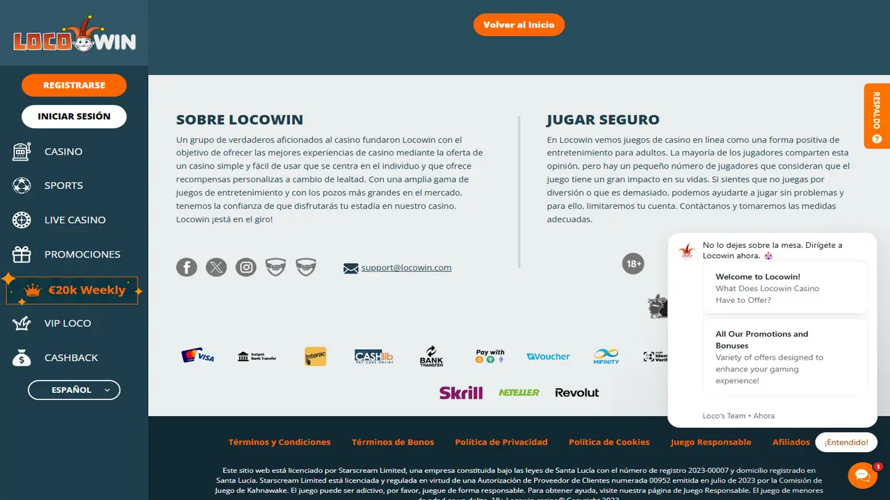 Locowin – Casino Lobby Locowin Casino Lobby