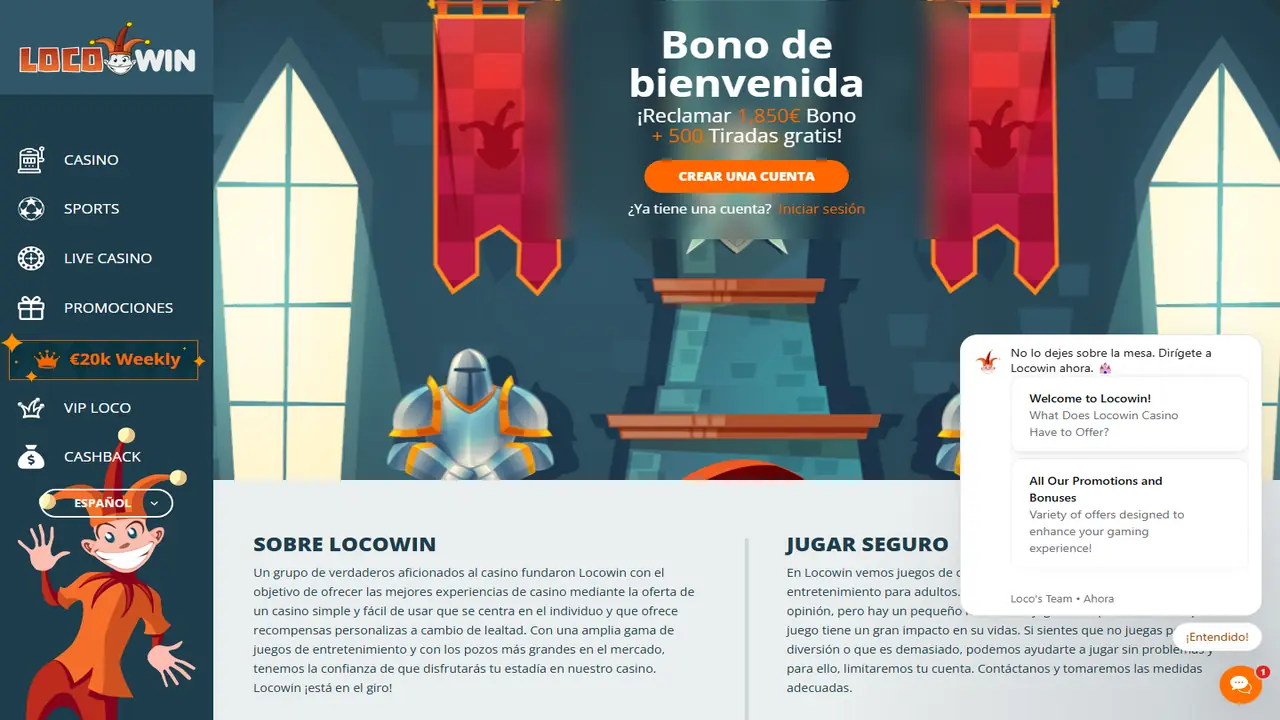 Locowin – Página principal Locowin Página principal